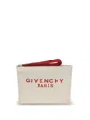 Givenchy Logo-print Clutch Bag In White