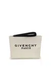 Givenchy Logo-print Clutch Bag In Sand