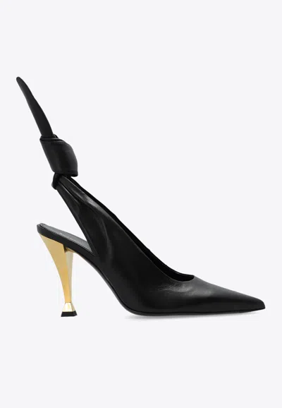 GIVENCHY BEAUW 95 LEATHER SLINGBACK PUMPS