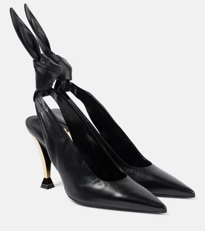 GIVENCHY BEAUW LEATHER SLINGBACK PUMPS