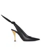 Givenchy Beauw Black Sling Pumps In Black