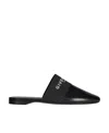 Givenchy Bedford Logo-print Leather Slippers In Black