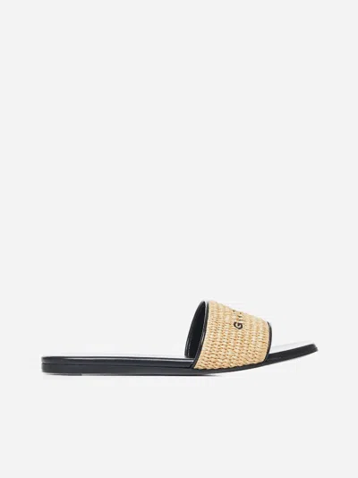 Givenchy 4g Sandals In Beige
