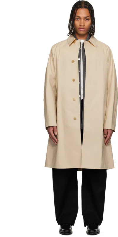 Givenchy Beige Car Coat In Brown