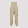 Givenchy Womens Beige Cocoon Straight-leg Cotton-wool Blend Trousers In Neutral