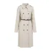 Givenchy Double-breasted Trench Coat In Grey
