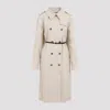 Givenchy Double-breasted Trench Coat In Nude & Neutrals