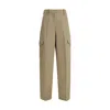 Givenchy Beige Cotton Cargo Pants In Gray