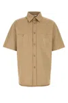 Givenchy Men Beige Cotton Shirt In Neutral