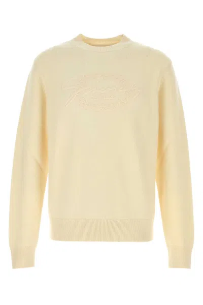 Givenchy Beige Crewneck Logo Embroidered Sweater In Neutral