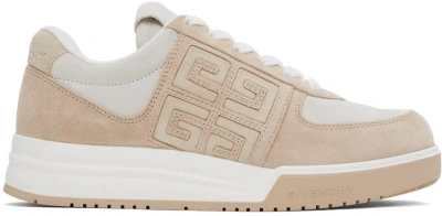 Givenchy Beige G4 Trainers In 291-beige/white