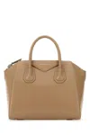 Givenchy Beige Leather Small Antigona Handbag In Neutral