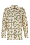 Givenchy Camicia Con Stampa Chandelier In Seta In Beige