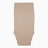 GIVENCHY GIVENCHY BEIGE SILK DOUBLE-LENGTH SKIRT WOMEN