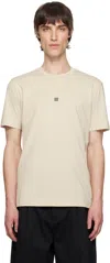 Givenchy Crew Neck Short Sleeves T-shirts In 270-light Beige