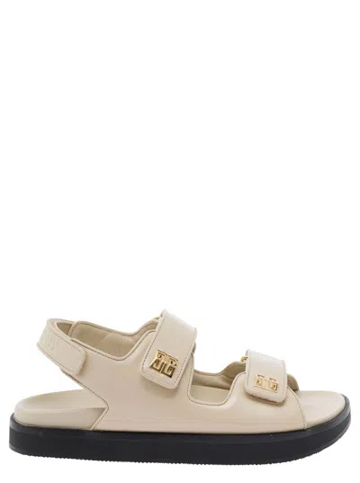 Givenchy Beige Straps Padded Sandals