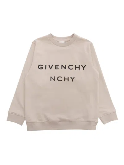Givenchy Kids' Beige Sweater With Logo In Cream