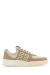 Givenchy Two-tone Suede G4 Sneakers In Beige
