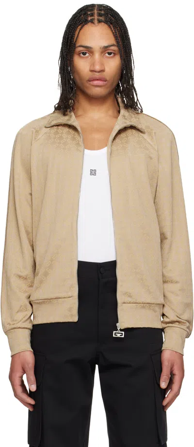 Givenchy Beige Vintage Zipped Track Jacket In 277-beige Cappuccino