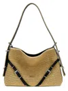 Givenchy Medium Woven Shoulder Bag With Adjustable Strap In Beige