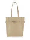Givenchy Voyou Small Leather Tote In Beige