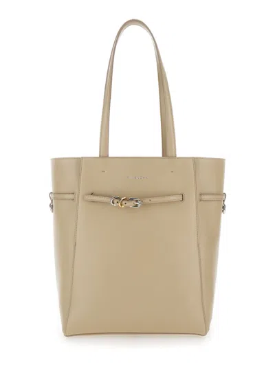 GIVENCHY BEIGE VOYOU SMALL TOTE BAG