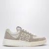 Givenchy Beige/white Suede G4 Sneaker In Beige