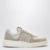 Givenchy Beige/white Suede G4 Sneaker In Cream