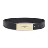 Givenchy Adjustable Belt Gold-tone Buckle In Black