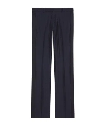 Givenchy Monogram Slim-fit Pants In Blue
