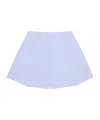 Givenchy Light Blue Embroidered Cotton Shorts In Blue
