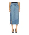 Givenchy Denim High-split Midi Skirt