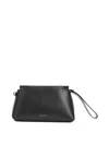 Givenchy Day Wristlet Pouch Bag In Grain Leather In Black