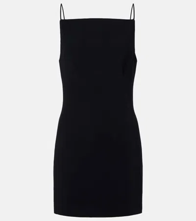 Givenchy Belted Cady Minidress In Black