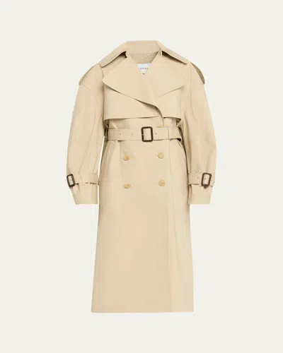 Givenchy Belted Cocoon Trench Coat In Neutral