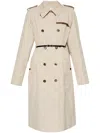 Givenchy Double-breasted Trench Coat In Neutrals