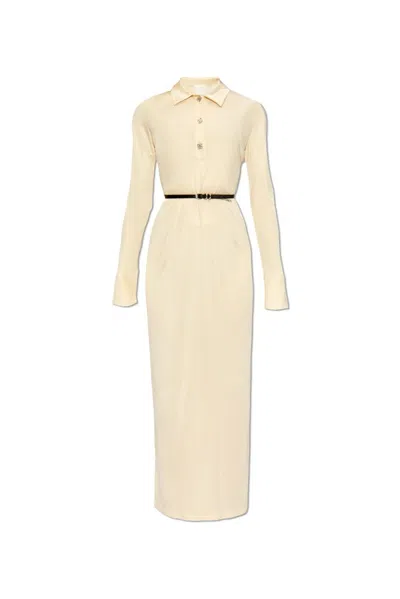 Givenchy Belted Maxi Dress In Beige