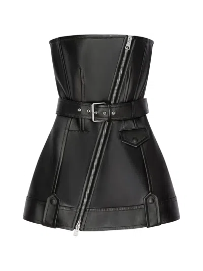 Givenchy Belted Mini Dress In Black