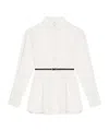 Givenchy Ivory Silk Voyou Shirt In White