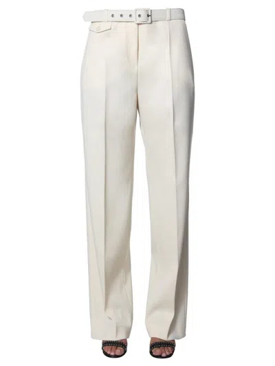 Givenchy Belted Tailored Trousers In White