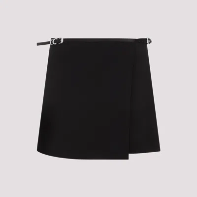 Givenchy Belted Wrap Miniskirt In Black