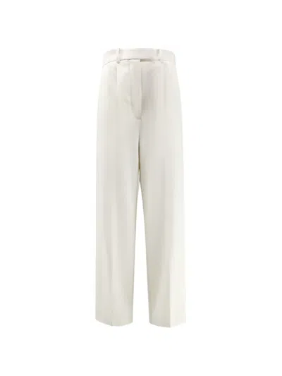 Givenchy Belt-loops Concealed-fastening Trousers In White