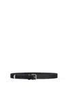 Givenchy Voyou Black Shiny Leather Belt In Black