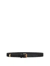 Givenchy Voyou Black Shiny Leather Belt In Black