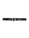 Givenchy G Chain Embossed Croc Buckle Belt In Black