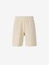 Givenchy 4g Motif Towel Effect Bermuda Shorts In Neutral