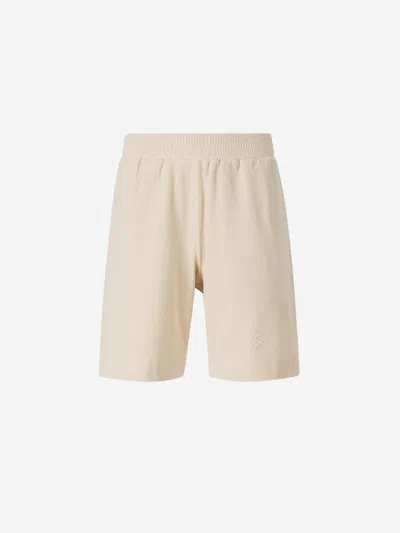 Givenchy Bermuda Corduroy Logo In Neutral