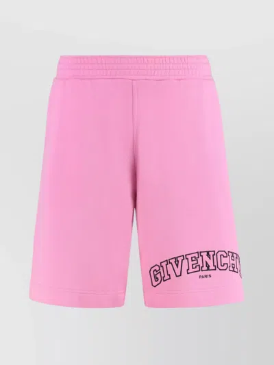 Givenchy Bermuda Shorts Elastic Waistband In Pink