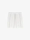 GIVENCHY BERMUDA SHORTS IN COTTON TOWELLING WITH STRIPES