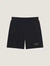 Givenchy Mens Black Relaxed-fit Logo-print Cotton-jersey Shorts Xl In Black